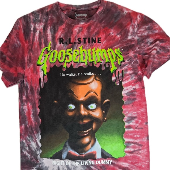 Goosebumps Other - Goosebumps Night Of The Living Dummy Shirt Mens Large‎ Horror Graphic Tee Book